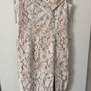 White lace dress